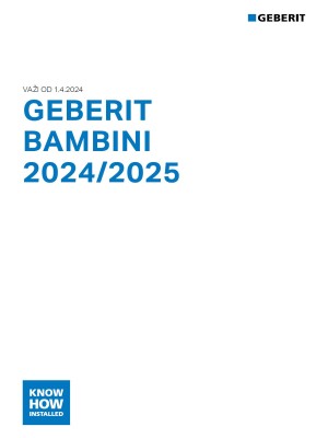 Geberit Bambini tehnički katalog 2024/ 2025