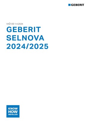 Geberit Selnova tehnički katalog 2024/2025