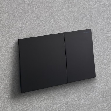 Geberit Sigma70 u mat crnoj boji s oblogom koja se lako čisti